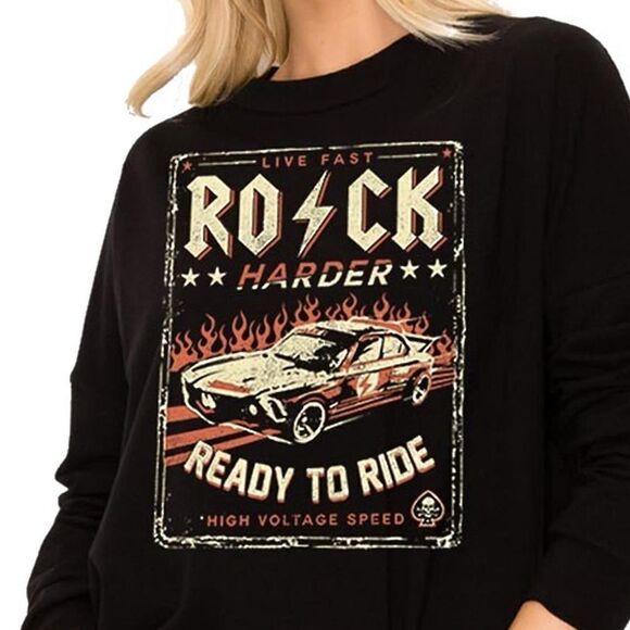 27. Black Rock Harder Ready to Ride Long Sleeve Graphic Tee - Picture 2 of 7